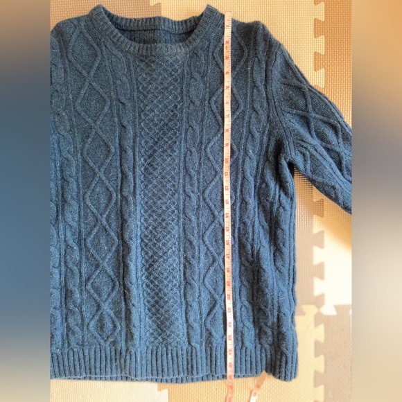 A.P.C. Men's Deep Blue Lambswool Crewneck Sweater - Picture 3 of 5